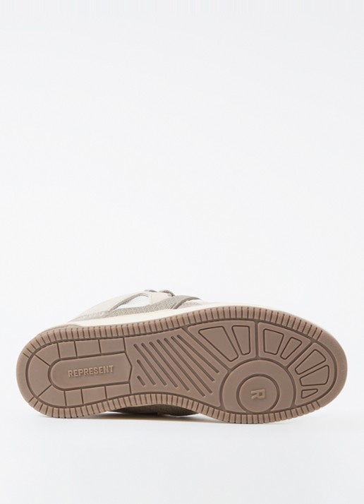 Represent Bully sneaker met suède en leren details - detail 3 beige