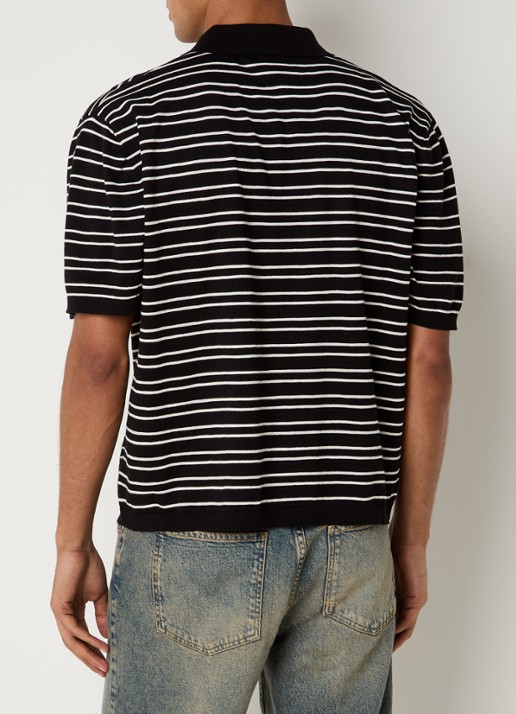 Represent California regular fit polo met logo - achterkant 4 zwart