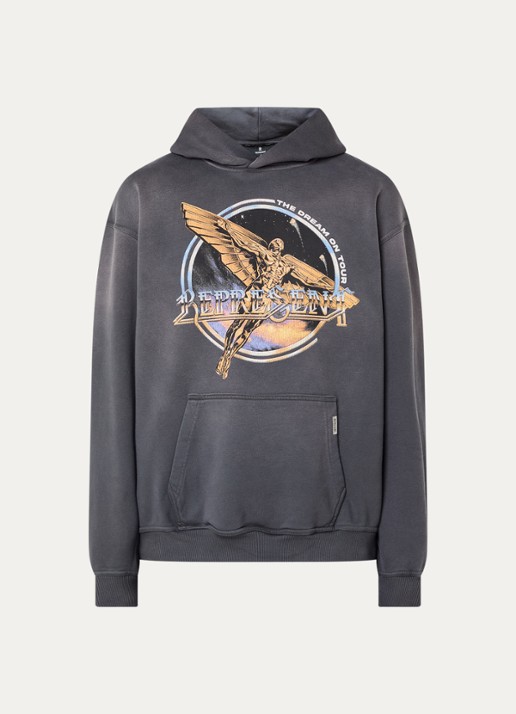 Represent Golden Tour hoodie met print - voorkant antraciet