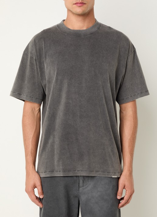 Represent Initial oversized T-shirt met verwassen afwerking