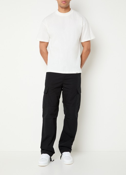 Represent Initial oversized T-shirt - voorkant 3 beige