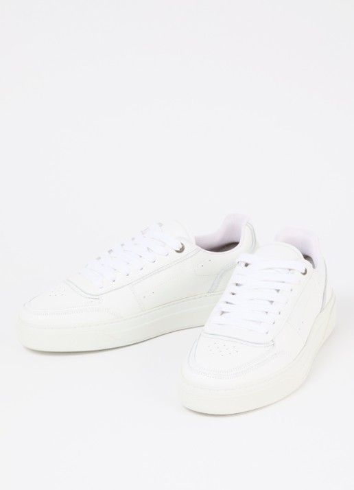 Represent Initial sneaker van leer met structuur - detail wit