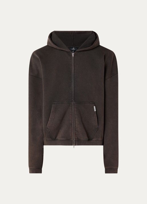 Represent Initial sweatvest met steekzakken - voorkant 2 bruin