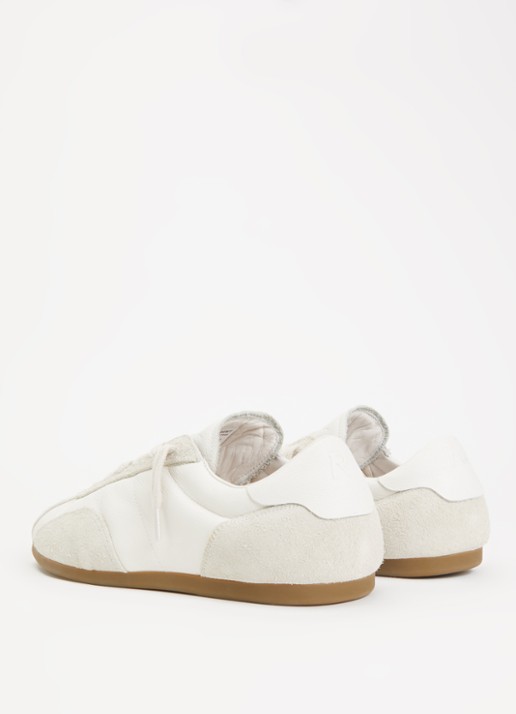 Represent Low-Pro sneaker van leer met suède details - achterkant 5 wit