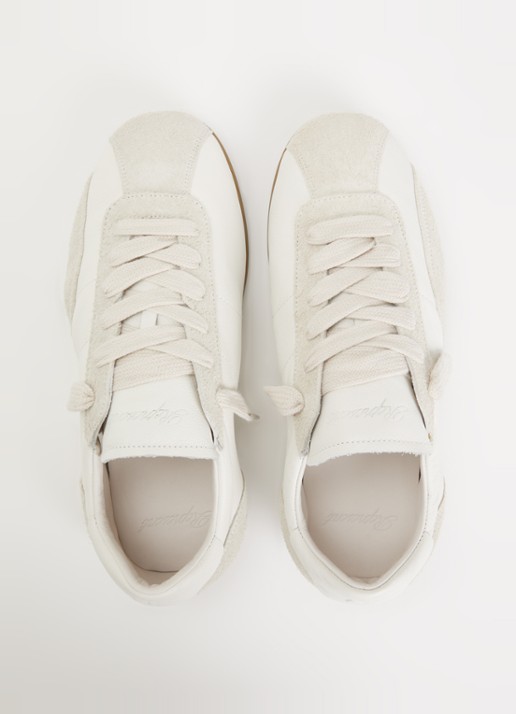 Represent Low-Pro sneaker van leer met suède details - detail 2 wit