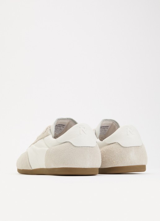 Represent Low-Pro sneaker van leer met suède details - achterkant 5 wit