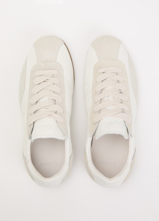 Represent Low-Pro sneaker van leer met suède details - detail 2 wit