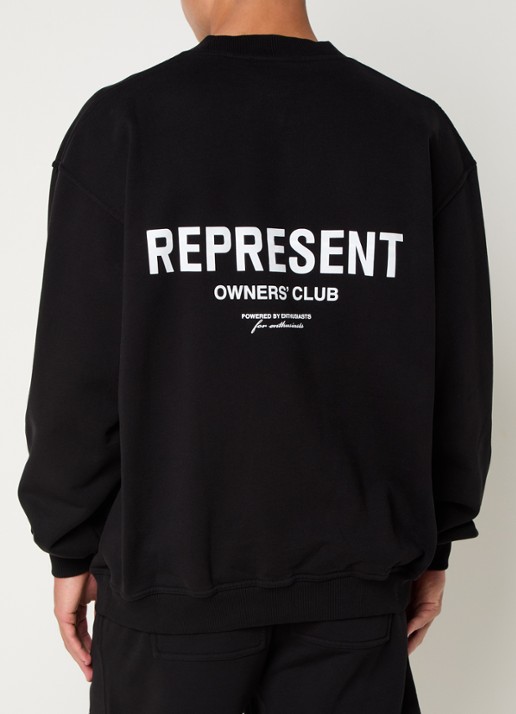 Represent Owners Club sweater met logo- en backprint