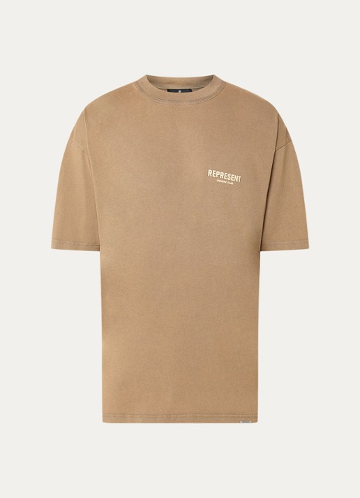 Represent Owners Club T-shirt met logo- en backprint