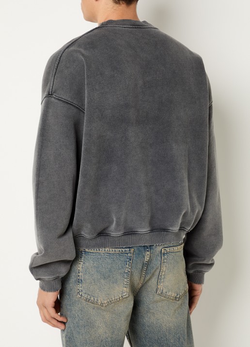 Represent Pegasus sweater met logoborduring  - achterkant 3 antraciet