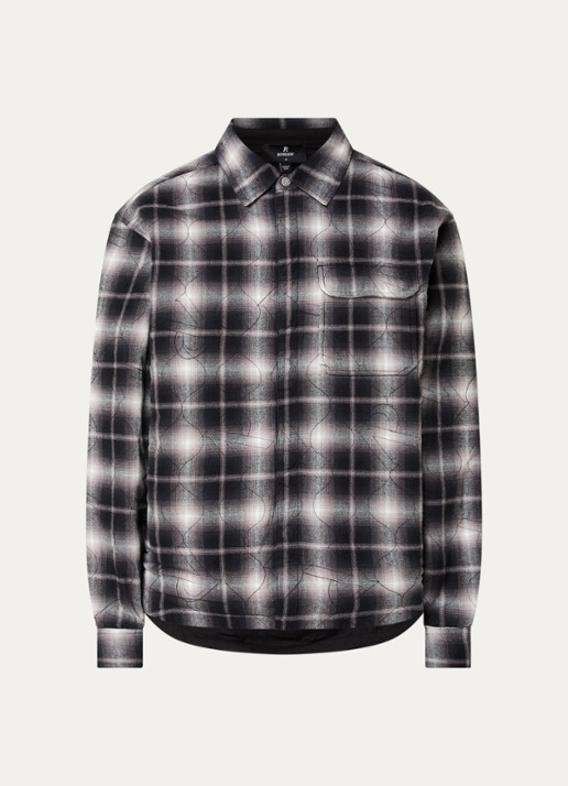 Represent Quilted jack met borstzak - voorkant 3 zwart