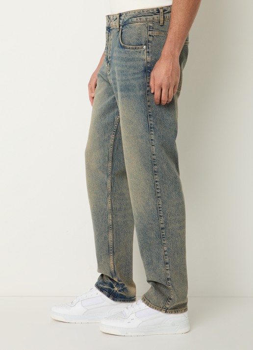 Represent R2 straight leg jeans met gekleurde wassing - detail 5 blauw