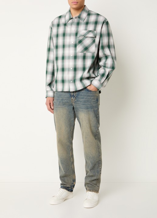 Represent Regular fit overhemd met ruitdessin - voorkant 3 groen