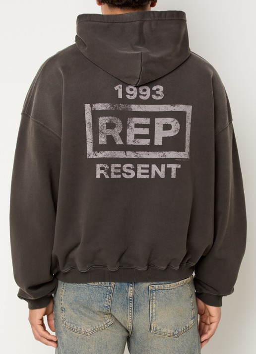 Represent Resent hoodie met logo- en backprint