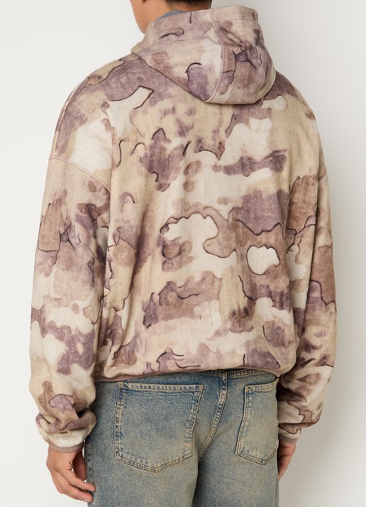 Represent Storm hoodie met print en kangoeroezak - achterkant 5 beige