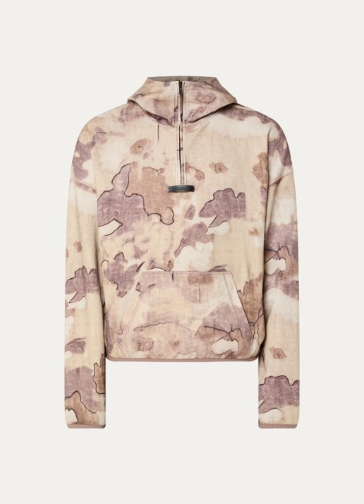 Represent Storm hoodie met print en kangoeroezak - voorkant 3 beige