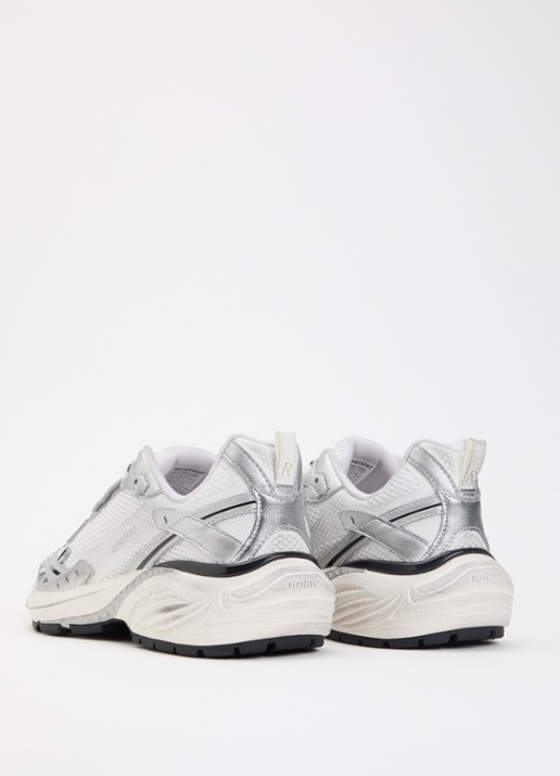 Represent Storm-Torn sneaker van mesh met metallic details - achterkant 2 gebroken wit