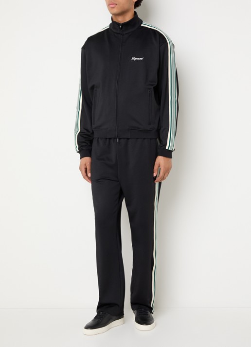Represent Straight fit joggingbroek met ritszakken - voorkant 2 zwart
