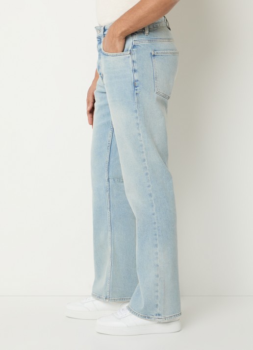 Represent Straight leg jeans met lichte wassing  - detail 2 indigo