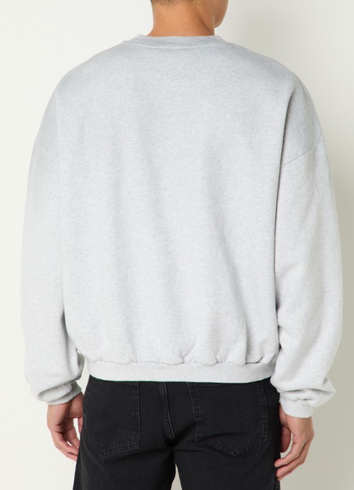 Represent Sweater met logoprint - achterkant 3 grijsmele