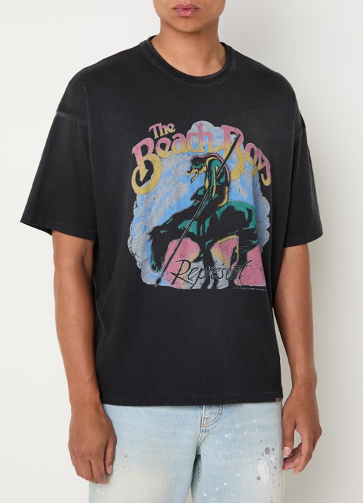 Represent T-shirt met front- en backprint