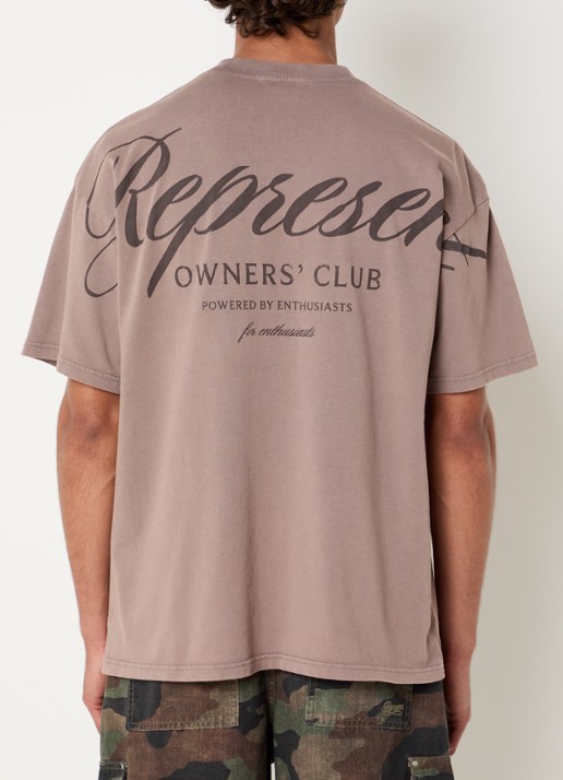 Represent T-shirt met logo- en backprint
