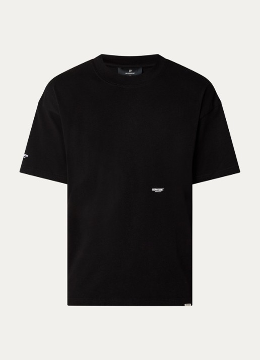 Represent T-shirt met logo - voorkant zwart