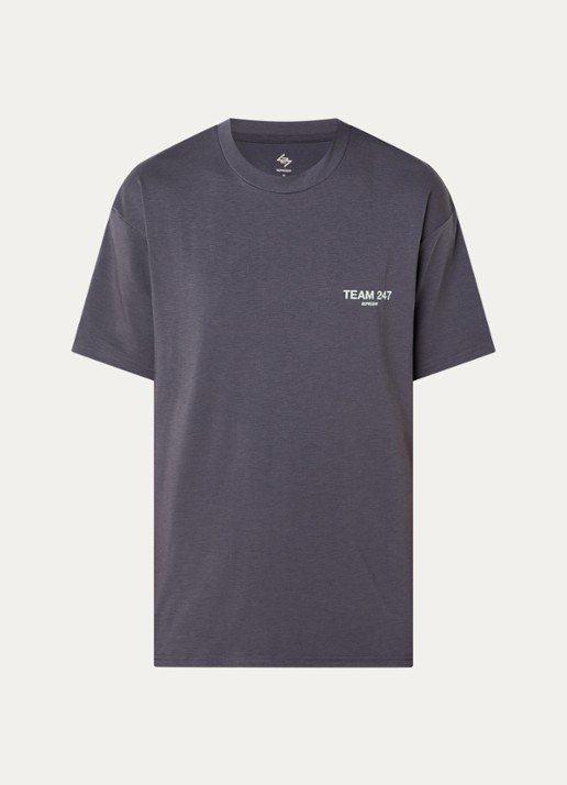 Represent T-shirt met logoprint - voorkant 3 antraciet