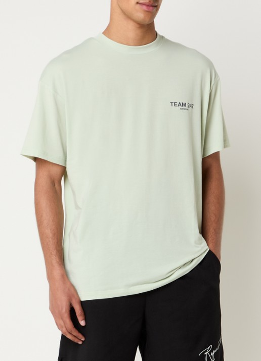 Represent T-shirt met logoprint - achterkant 2 lindegroen