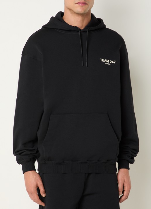 Represent Team 247 hoodie met logo- en backprint - achterkant zwart