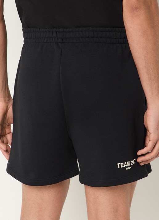Represent Team 247 straight fit korte joggingbroek met logo - achterkant 3 zwart