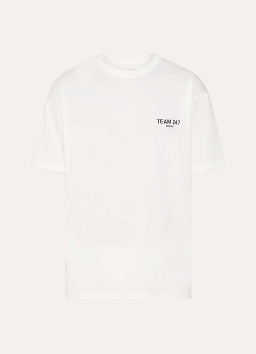 Represent Team 247 T-Shirt met logo- en backprint - voorkant 2 wit