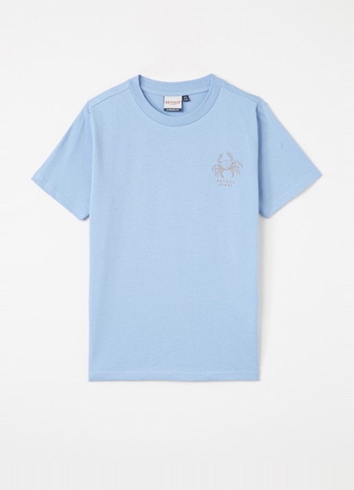 Retour Jeans Damon T-shirt met logo- en backprint