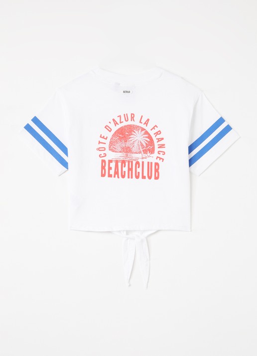 Retour Jeans Fonda T-shirt met print - voorkant 2 wit