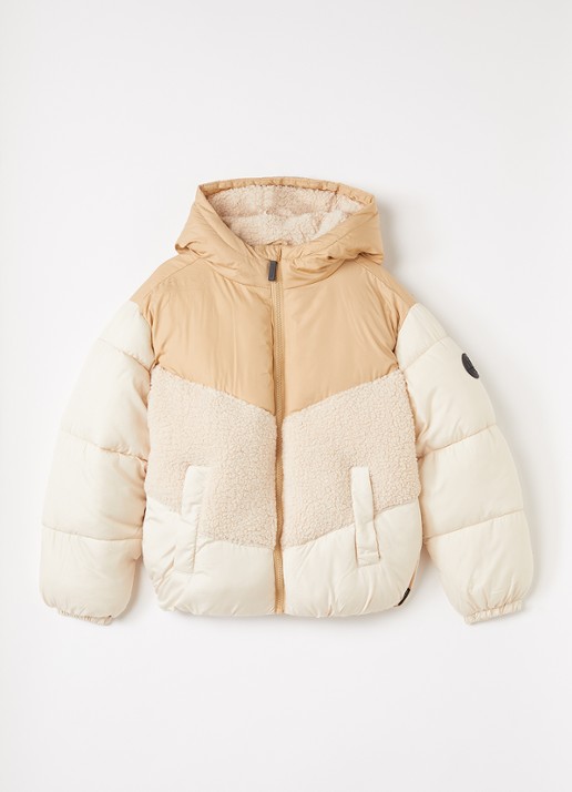 Retour Jeans Ida puffer jack met details van fleece