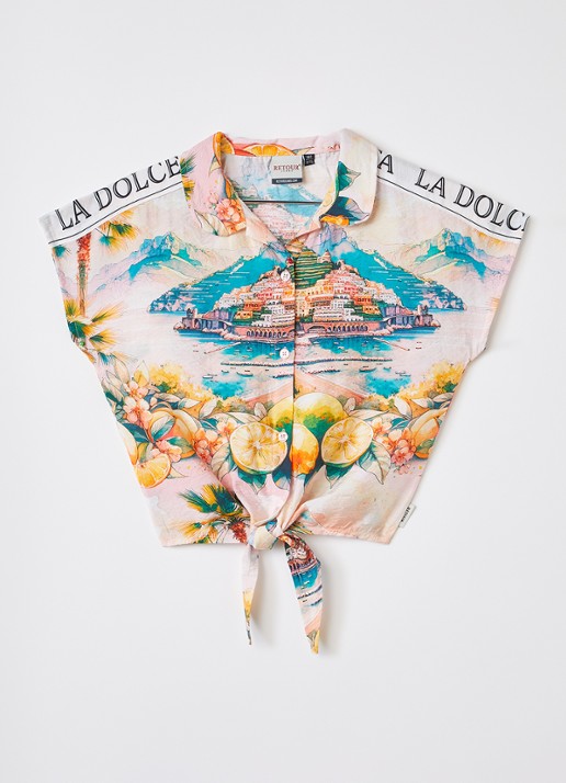 Retour Jeans Katja blouse met print