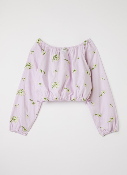 Retour Jeans Kristen tuniek met bloemenprint - voorkant 3 lila