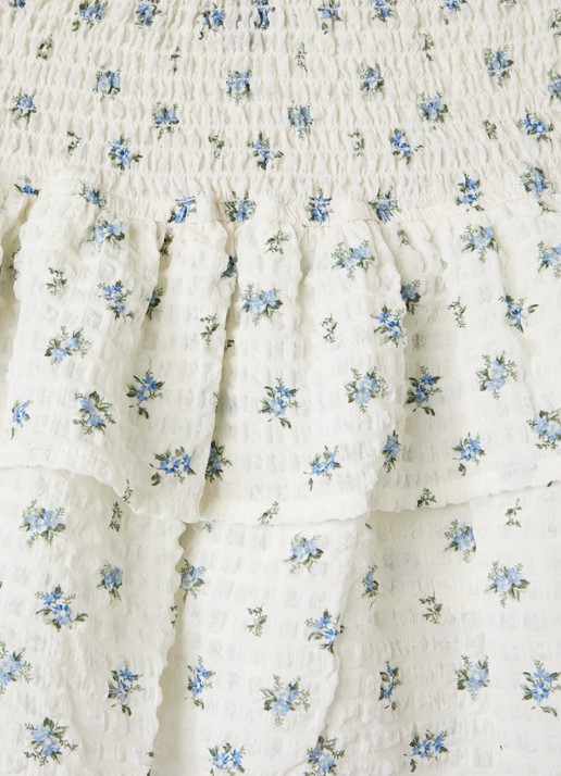 Retour Jeans Lavina broekrok met bloemenprint - detail gebroken wit