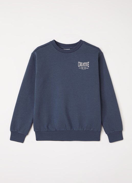 Retour Jeans Otto sweater met logo- en backprint