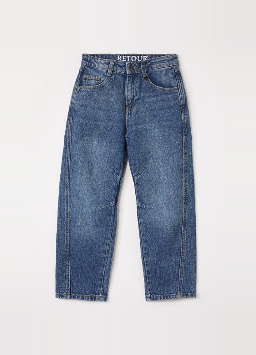 Retour Jeans Pippa tapered jeans met medium wassing