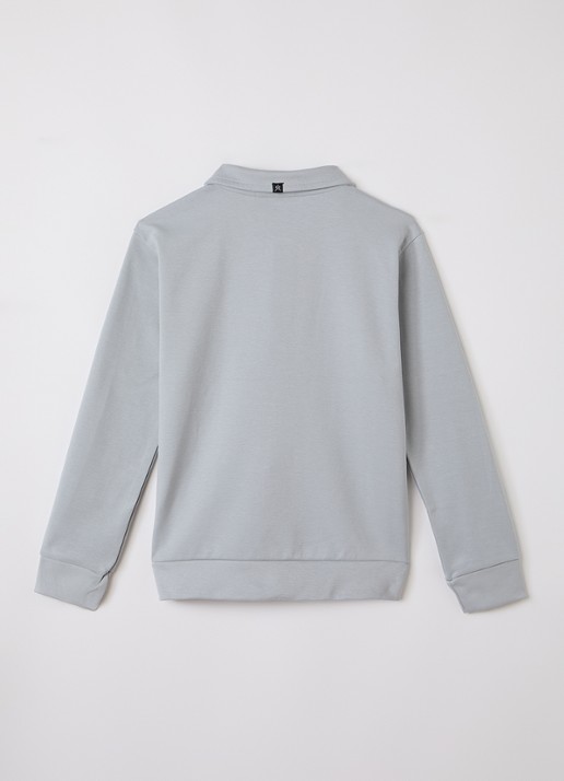 Retour Jeans Rico polo met logo - voorkant 2 grijs