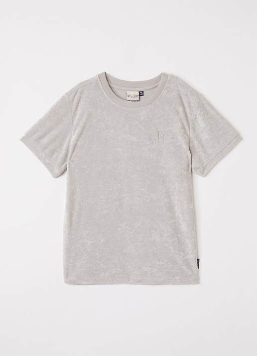 Retour Jeans T-shirt van badstof met logoborduring