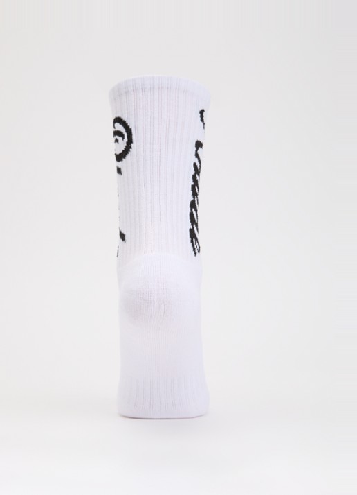 Rhude Destinado Script sportsokken in katoenblend met logo - voorkant 3 wit