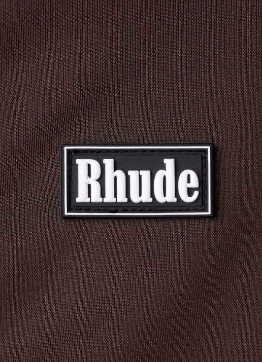 Rhude Madera sweatvest met logo - detail 6 chocoladebruin