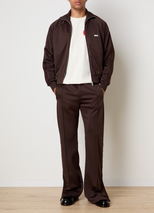 Rhude Madera sweatvest met logo - voorkant 3 chocoladebruin
