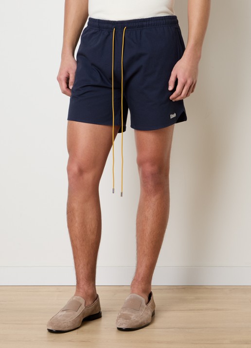 Rhude Straight fit korte broek met elastische band