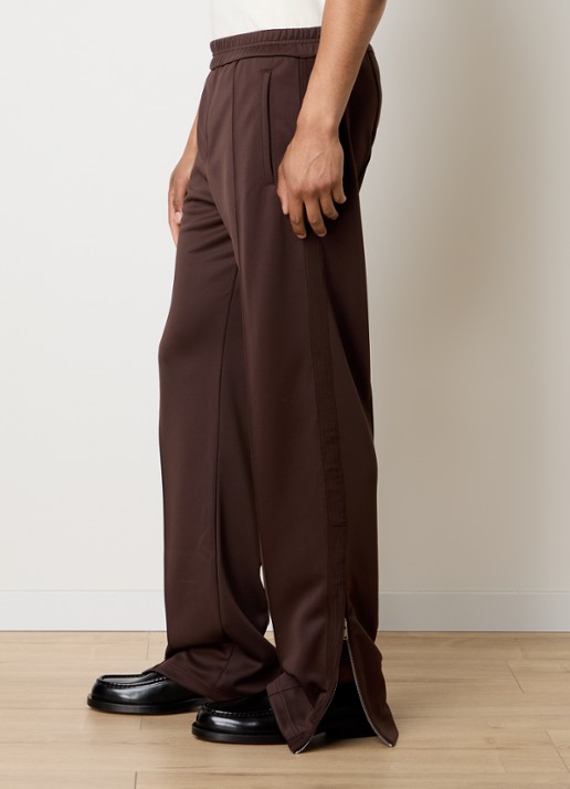 Rhude Trofeo straight fit joggingbroek met steekzakken - detail 5 chocoladebruin