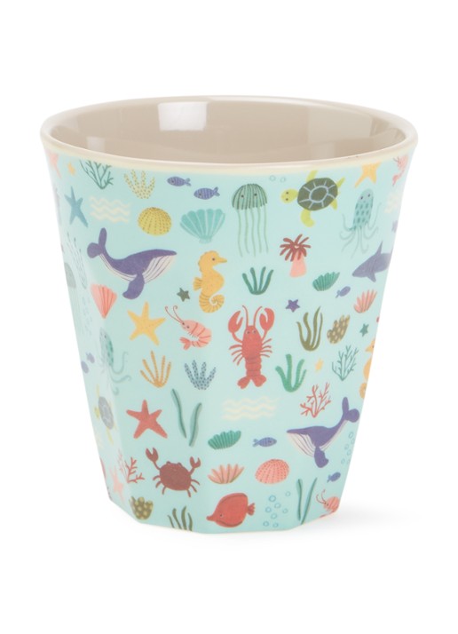 Rice Kinderbeker 9 cm - voorkant zeegroen