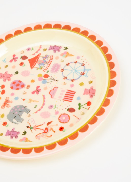 Rice Kinderbord 22 cm  - detail 3 roze