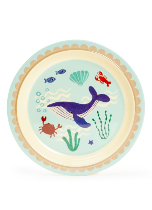 Rice Kinderbord 22 cm  - voorkant lichtblauw